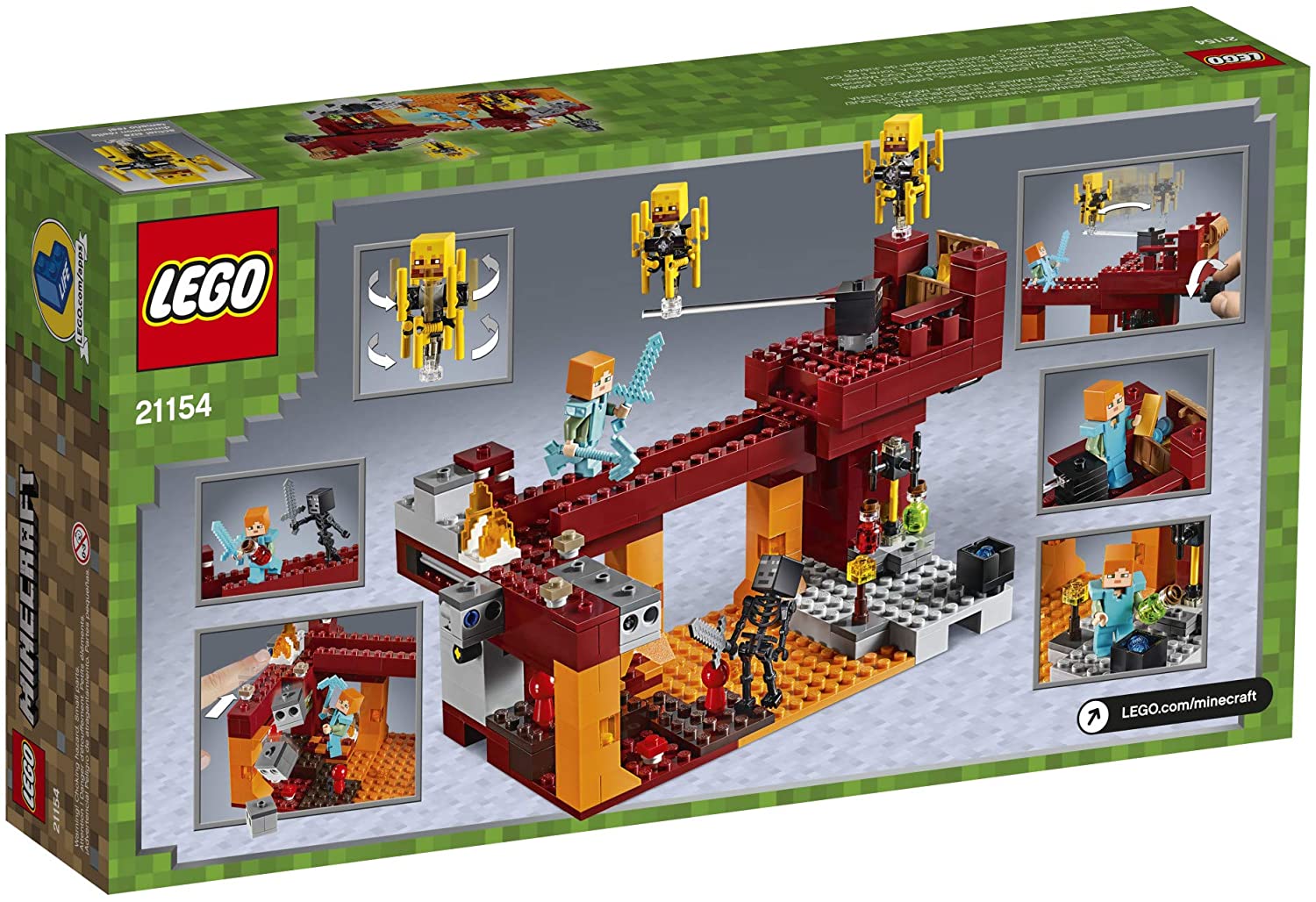LEGO MINECRAFT 21154 Cầu Quỷ Lửa