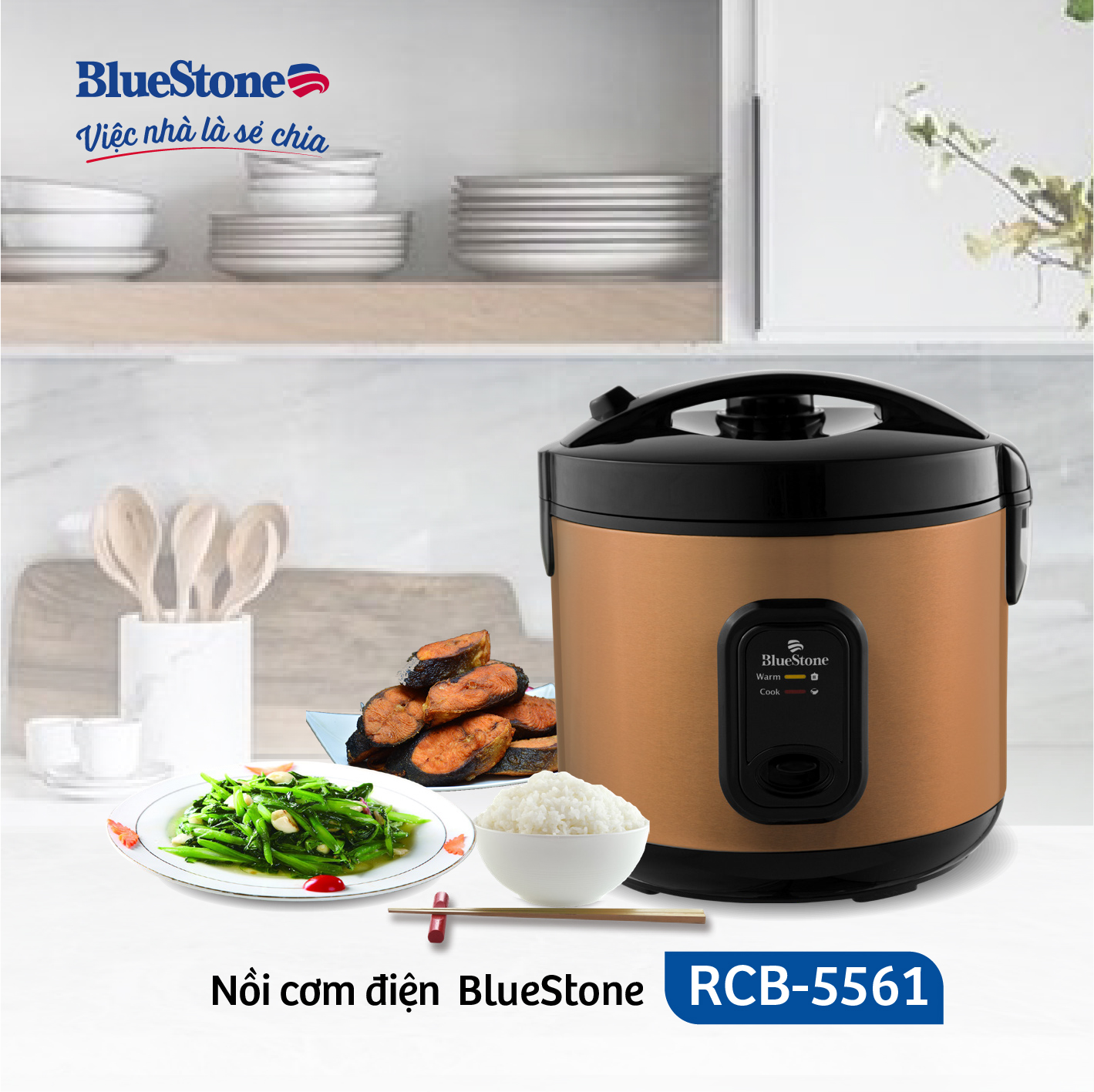 Nồi Cơm Điện BLUESTONE RCB-5561