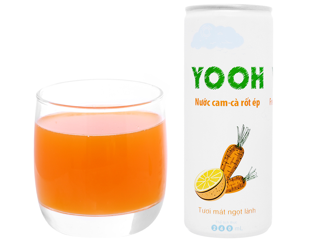 Nước ép Yooh cam cà rốt 240ml