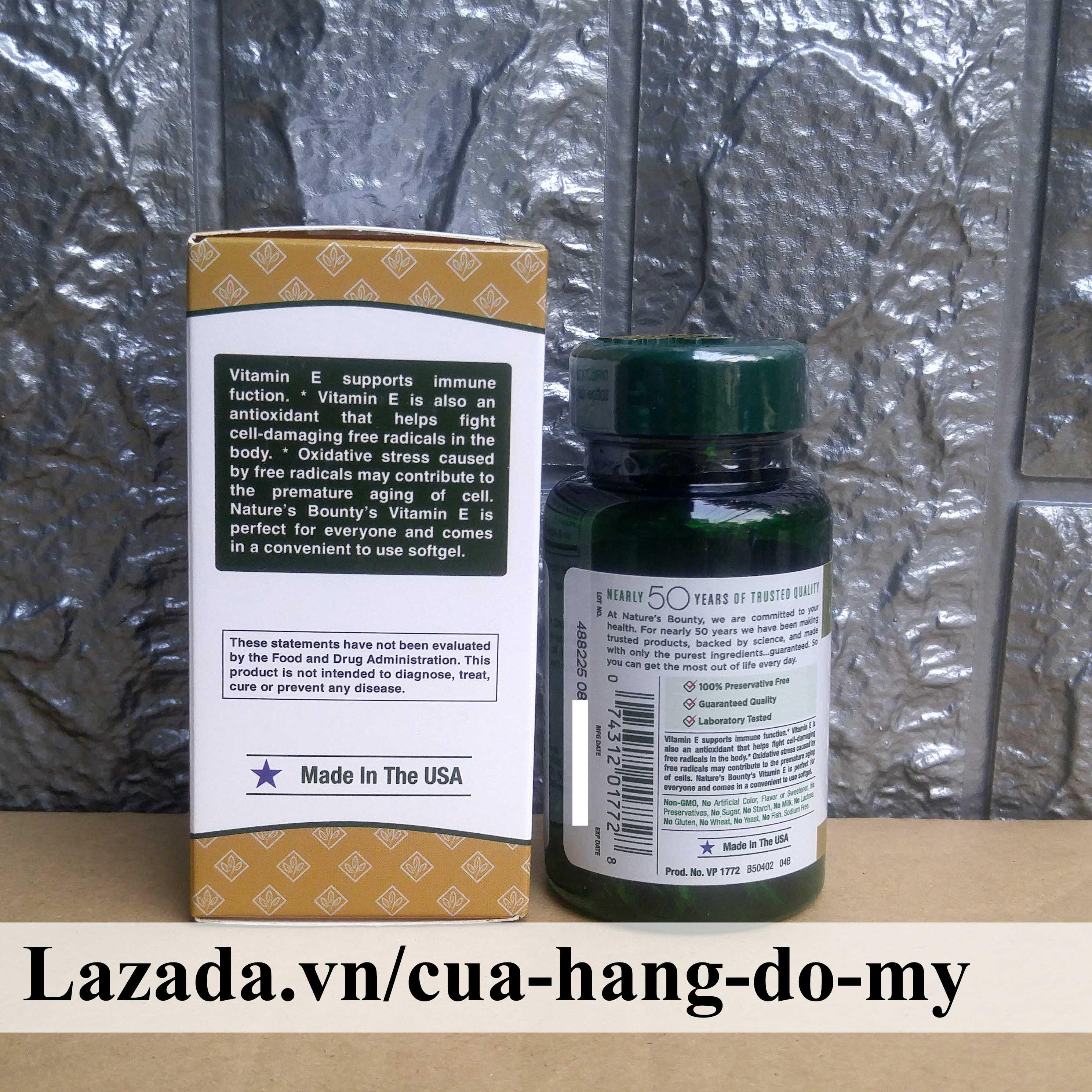Viên uống vitamin E 400IU 30 viên