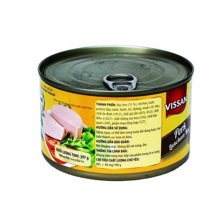 Combo 4 hộp Pate Thịt Heo Vissan 397g