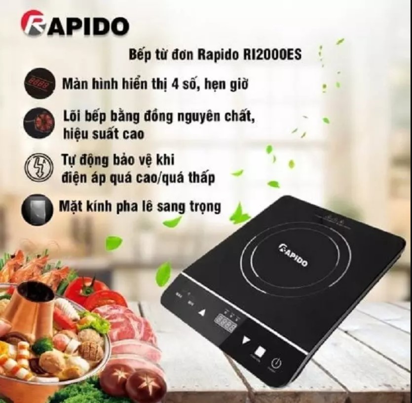 Bếp từ Rapido RI2000ES