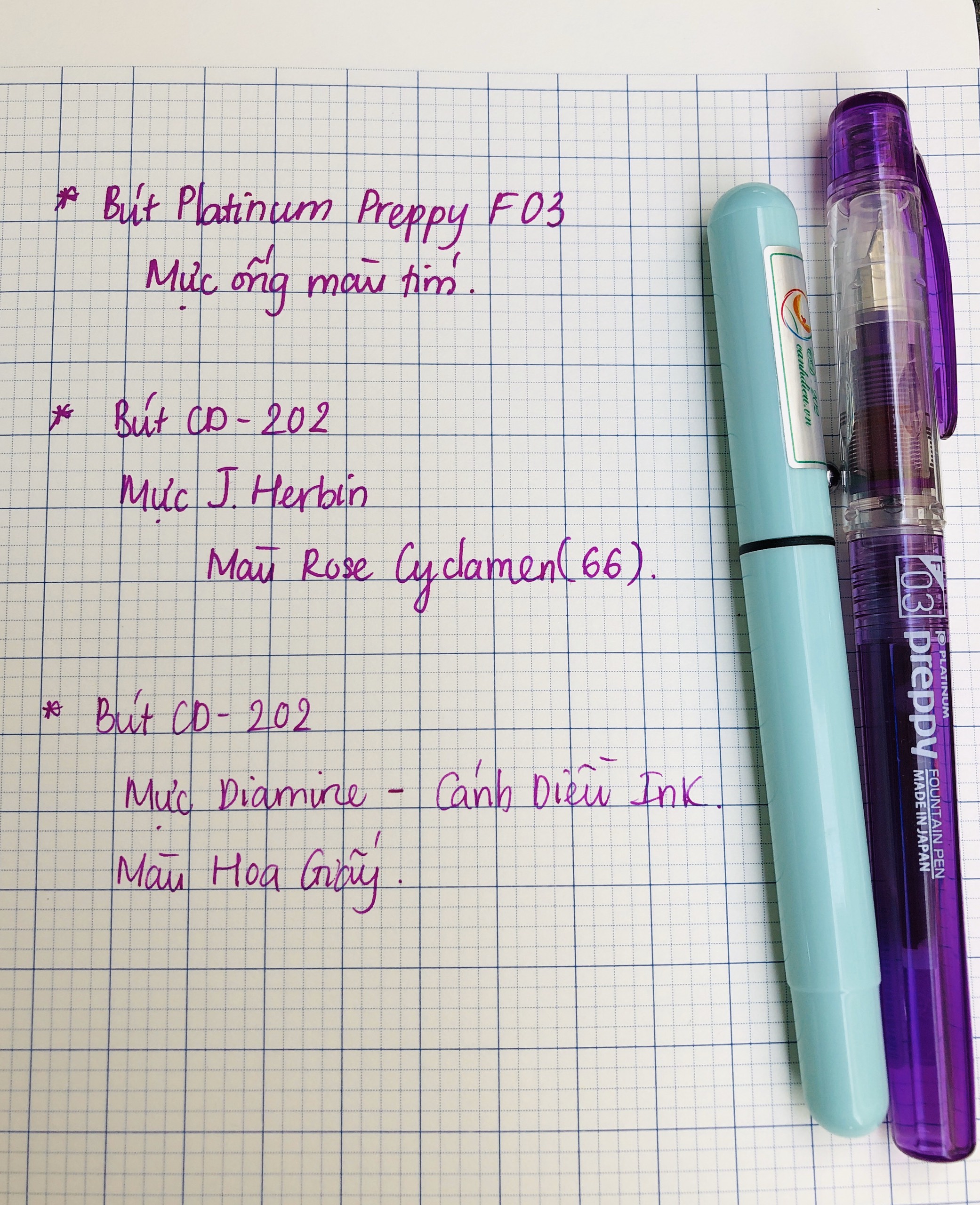 Ống mực Platinum Preppy SPN-100A