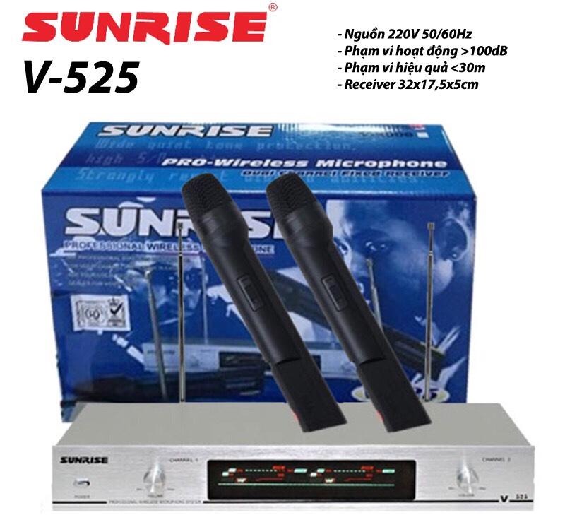 Micro không dây Sunrise V-525
