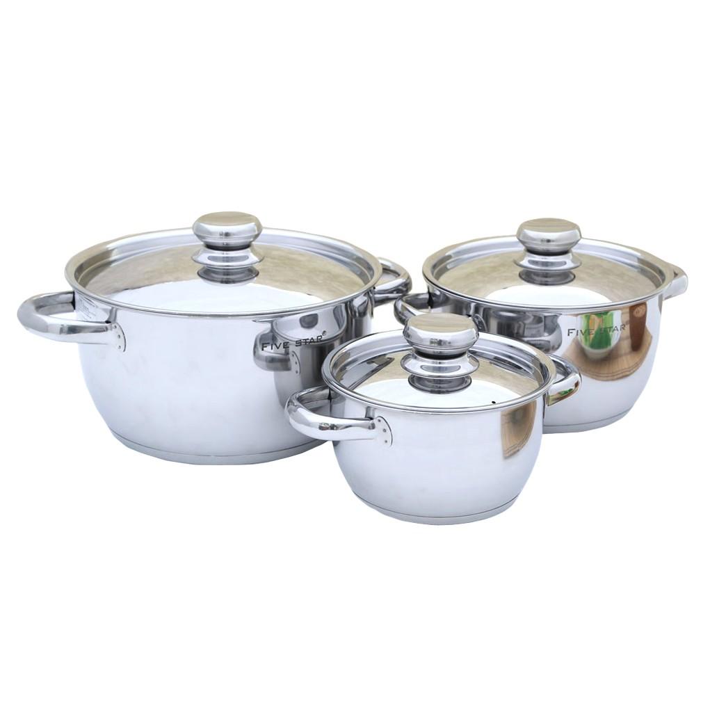 BỘ 3 NỒI INOX FIVESTAR FS-B3010