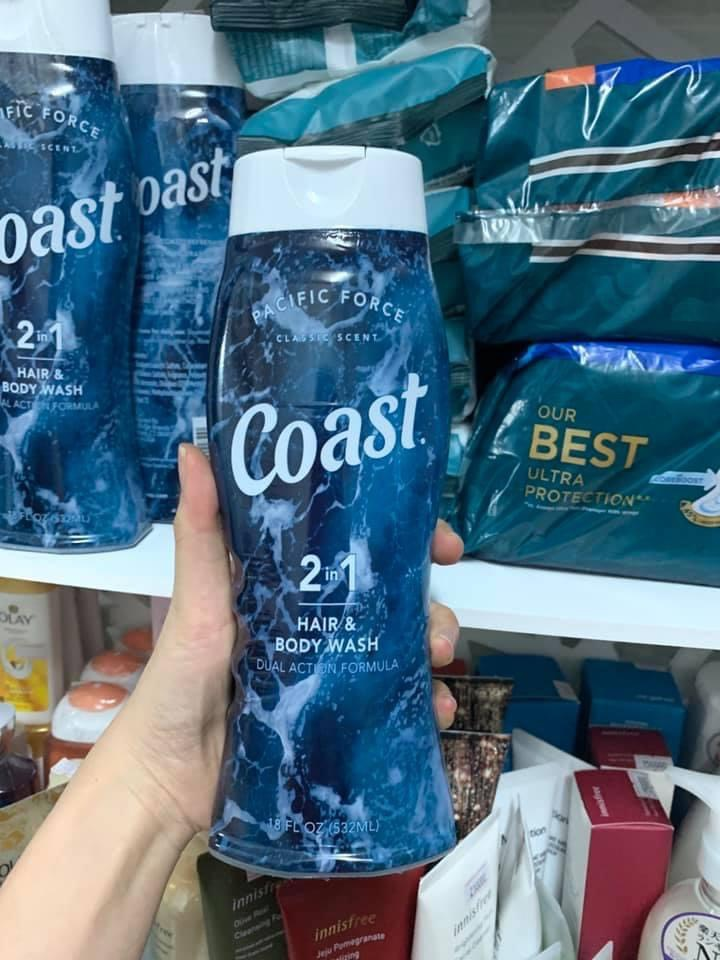 Dầu gội tắm 2 in 1 Coast Classic 532ml