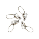 20pcs Stainless Steel Window Shower Curtain Rod Clips Rings Drapery Clips