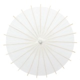 30cm children diy hand-painting paper umbrellas umbrella diameter blank white embryo material: bamboo dry, papery - intl