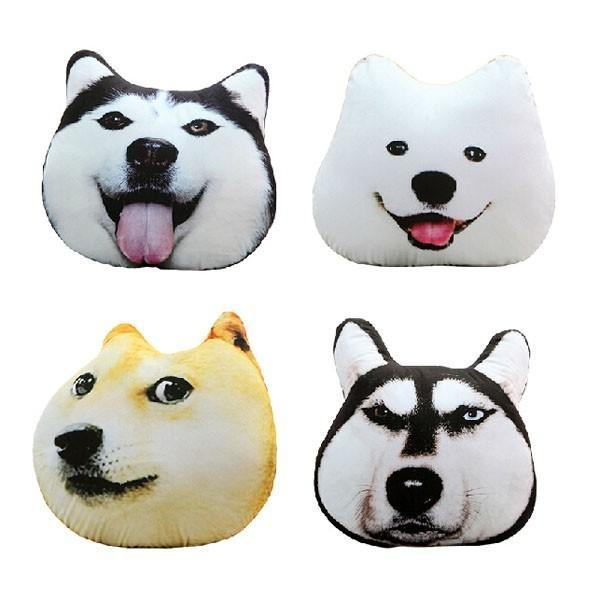 3D Husky & Doge Hoa Văn Bông PP Ghế Sofa Đệm Động Vật Trang Trí Sang Trọng Gối-quốc tế