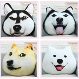 3D Husky & Doge Hoa Văn Bông PP Ghế Sofa Đệm Động Vật Trang Trí Sang Trọng Gối-quốc tế