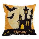 4 cái Lanh Halloween Ma Quái Bát Trang Trí Ném Vỏ Gối Áo Gối Trang Trí Halloween Tiếp Liệu 45x45 cm- quốc tế