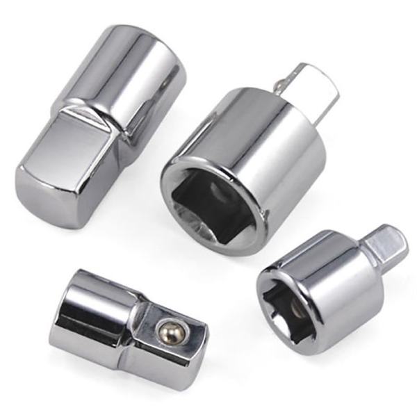 4 X 1/2″ 1/4″ 3/8″ Socket Ratchet Converter Reducers Adaptors Connector Tool Set - intl