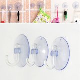 5Pcs Transparent Wall Hooks Hanger Kitchen Bathroom Suction Cup Sucker Accessorie 3cm - intl