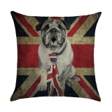 6PCS England National Flag Pattern Throw Pillow Cover Cotton Linen Sofa Cushion Pillowcase - intl