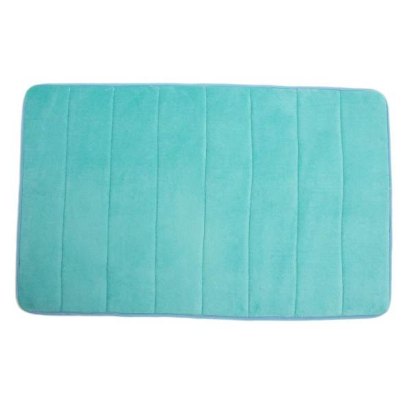 Absorbent Soft Memory Foam Mat Bath Bathroom Rug Shower Non-slip Floor Carpet Light blue - intl