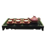 Bộ ấm chén gốm tử sa trống chỉ NNGS59