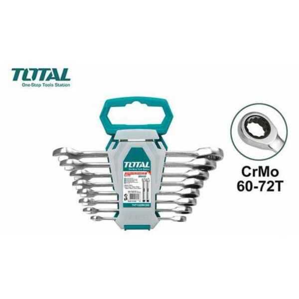 Bộ cờ lê vòng miệng 2 chiều tự động TOTAL THT102RK086