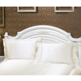 BolehDeals 2x Silky Soft Satin Standard Pillow Cushion Cover Pillowcase Bed Decor-White - intl