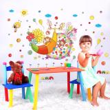 Decal dán tường thiên đường của khỉ và chuối XL7169