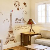 Decal dán tường hình tháp Eiffiel AY9132B