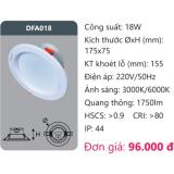 Đèn led tán quang âm trần Duhal DFA018