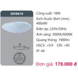 Đèn led ốp trần 18W Duhal SDFB818