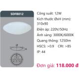 Đèn LED ốp trần Duhal SDFB812 - 12W