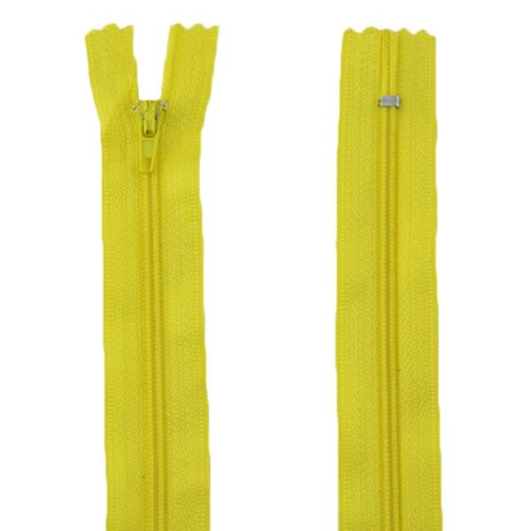 Dress Zips Nylon Metal Closed Open Ended 10pcs Yellow - intl