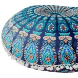 Large Mandala Floor Pillows Round Bohemian Meditation Cushion Cover Ottoman Pouf - intl