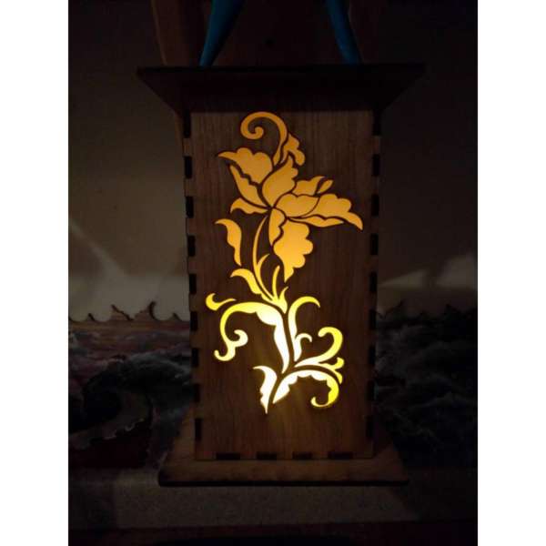 Lily hanging lantern flower nouveau series