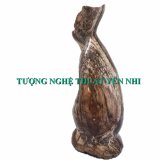 Lộc bình gỗ hóa thạch 24x17cm