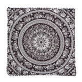 Mandala Indian Bohemian Elephant Square Cushion Case Floor Pillow Seating Cover - intl