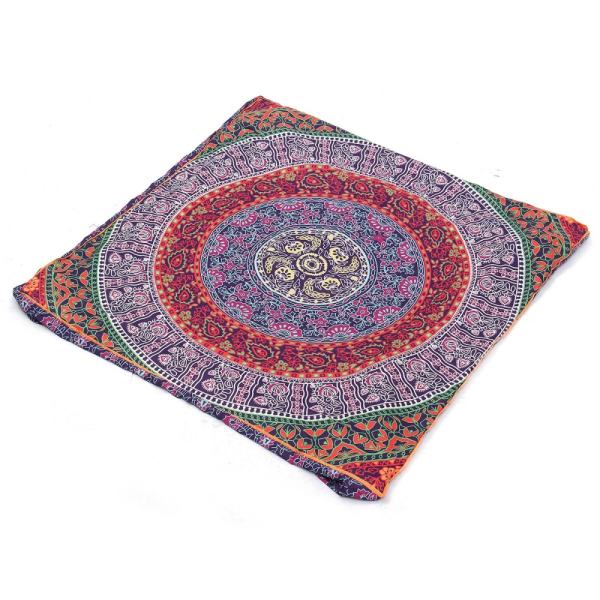 Mandala Vuông Đệm 90x90x15 cm màu sắc Ấn Độ Mandala vuông đệm bộ vỏ gối-quốc tế