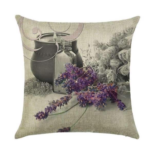 New Cotton Linen Square Decor Throw Pillow Case Cushion Cover landscape B