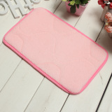 Non-slip Soft Memory Foam Bath Bathroom Shower Door Floor Mat Rug Pad Carpet Pink (Intl)