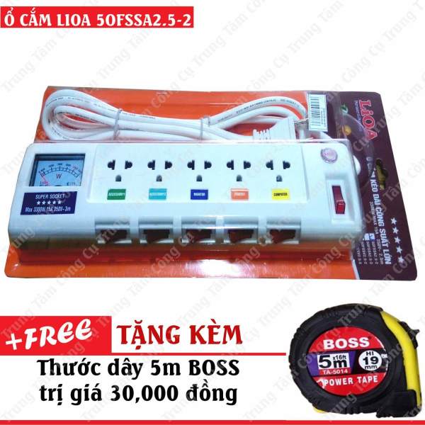 Ổ CẮM KÉO DÀI CÔNG SUẤT LỚN LIOA 5OFSSA2.5-2 (td)