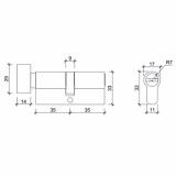 Ruột khóa VICKINI 41108