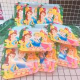 Set 12 dĩa giấy , đĩa giấy hình vuông size lớn cho các buổi tiệc hình các nàng công chúa Disney Princess dành cho các bé - 40PNCDV10 (23x23cm)
