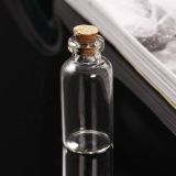 Small Mini Glass Jars with Cork Stoppers (White) - intl