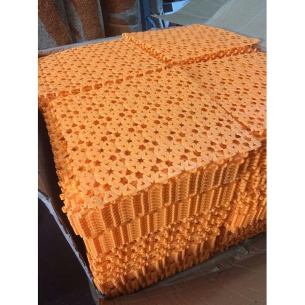 Thảm ghép chống trơn nhà tắm 30x30 màu cam (Orange)