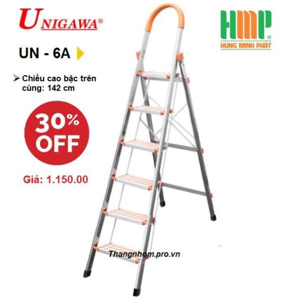  Thang nhôm ghế 6 bậc Unigawa UN-6A