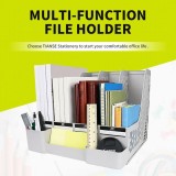 TIANSE TS-1304 4 Section Divider File Rack Office Desktop Documents Bookshelf - intl