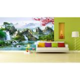 Tranh dán tường phong thủy 3D VTC Tùng hạc diên niên LunaTM-0052 KT 100 x 60 cm