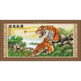 Tranh thêu động vật Die Lian Hua Chúa rừng xanh YD258