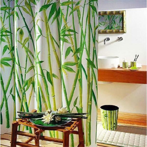 Waterproof Bathroom Fabric Shower, Natural Fabric Shower Curtain