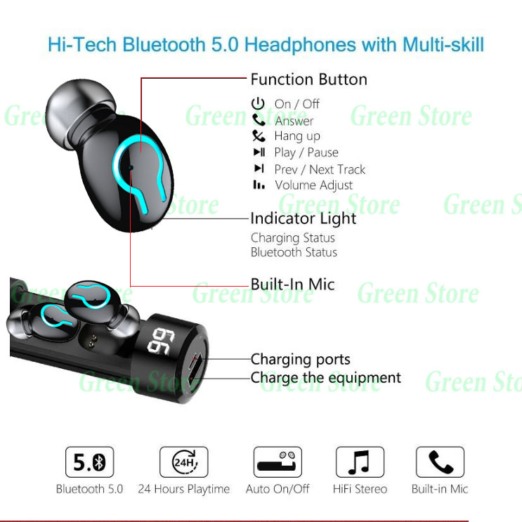 Tai Nghe Bluetooth HBQ Q67