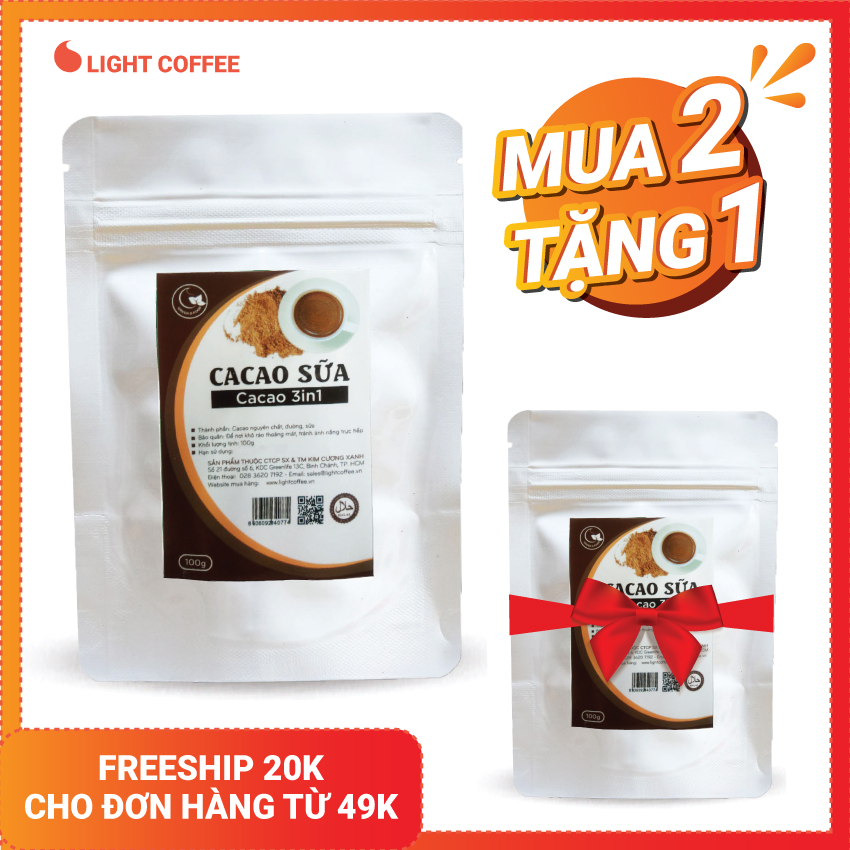 Bột Ca cao Sữa Light 100g