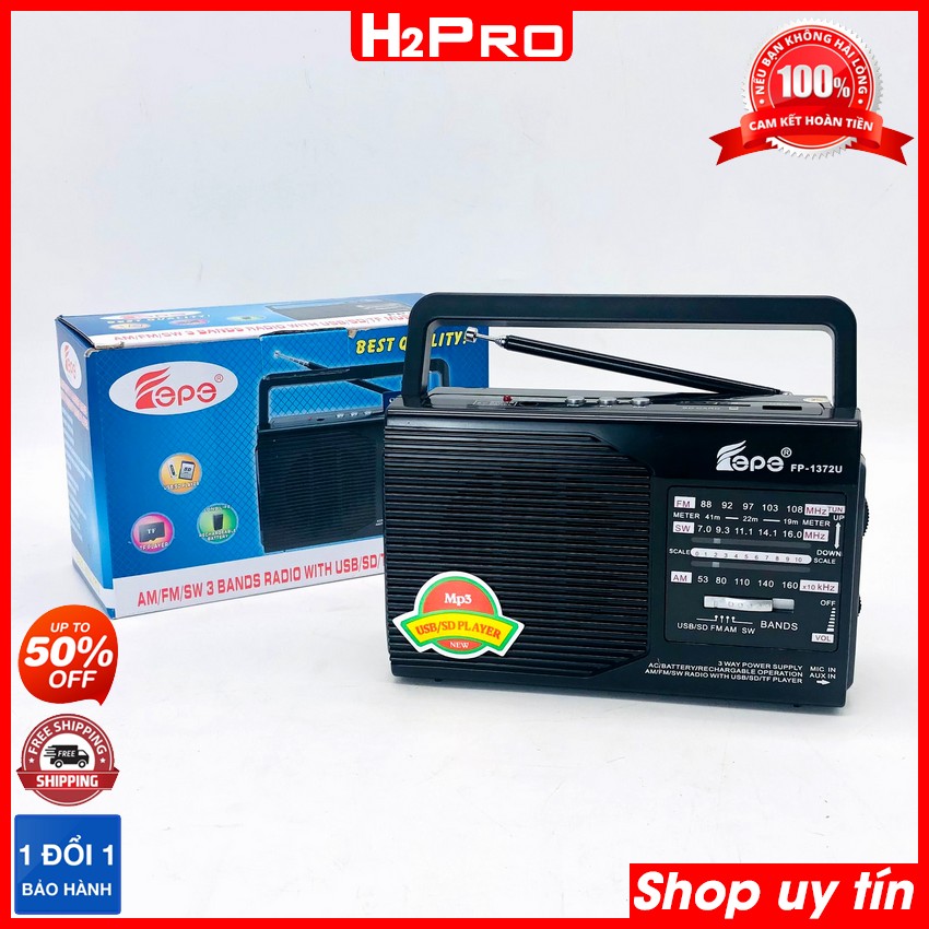 Đài Radio Pin Sạc FEPE FP-1372U