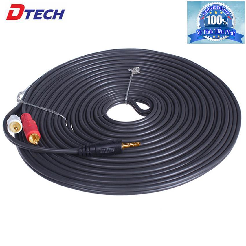 Cáp loa dài 5m Dtech 1 ra 2 DT-6213