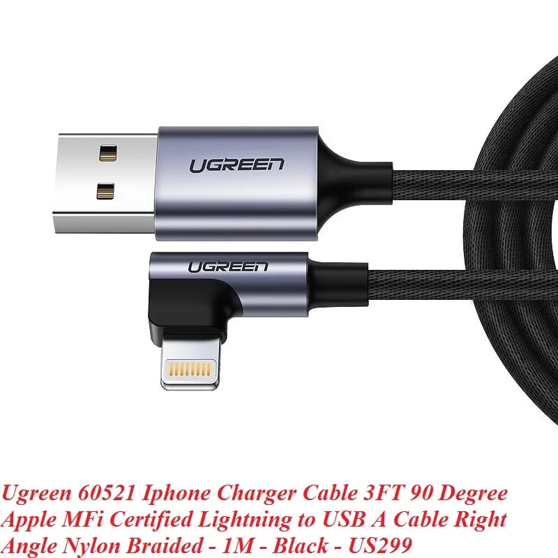 CÁP USB LIGHTNING UGREEN 60521